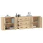 Sideboards 3 pieces sonoma oak plywood by vidaXL, Sideboards - Ref: Foro24-3185402, Price: 243,49 €, Discount: %