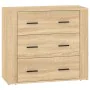 Sideboards 3 pieces sonoma oak plywood by vidaXL, Sideboards - Ref: Foro24-3185402, Price: 243,49 €, Discount: %