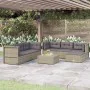 7-teiliges Gartenmöbel-Set und graue synthetische Rattankissen von vidaXL, Gartensets - Ref: Foro24-3187176, Preis: 595,73 €,...