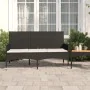 3-seater garden bench with black synthetic rattan cushions by vidaXL, garden benches - Ref: Foro24-319492, Price: 79,68 €, Di...