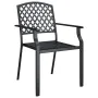 7-piece anthracite gray steel garden dining set by vidaXL, Garden sets - Ref: Foro24-3188005, Price: 629,99 €, Discount: %