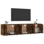 Wand-TV-Möbel 3 Stk. Räuchereiche 57x34,5x40 cm von vidaXL, TV-Möbel - Ref: Foro24-3188347, Preis: 104,71 €, Rabatt: %