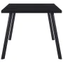 Black tempered glass dining table 160x80x75 cm by vidaXL, Kitchen and dining tables - Ref: Foro24-281874, Price: 156,96 €, Di...