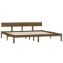 Solid pine wood bed frame honey brown 200x200 cm by vidaXL, Beds and slatted bases - Ref: Foro24-810170, Price: 83,33 €, Disc...