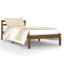 Sofá cama madera maciza de pino marrón miel 90x200 cm de vidaXL, Camas y somieres - Ref: Foro24-810418, Precio: 90,48 €, Desc...