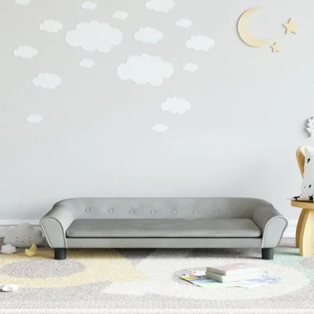 Light gray velvet children's sofa 100x50x26 cm by vidaXL, Baby and Toddler Furniture - Ref: Foro24-3196394, Price: 82,03 €, D...