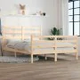 Solid pine wood bed frame 120x200 cm by vidaXL, Beds and slatted bases - Ref: Foro24-3103708, Price: 115,78 €, Discount: %