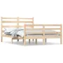 Solid pine wood bed frame 140x200 cm by vidaXL, Beds and slatted bases - Ref: Foro24-3103713, Price: 120,65 €, Discount: %