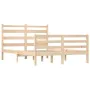 Solid pine wood bed frame 140x200 cm by vidaXL, Beds and slatted bases - Ref: Foro24-3103713, Price: 120,65 €, Discount: %