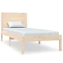 Solid pine wood bed frame 90x200 cm by vidaXL, Beds and slatted bases - Ref: Foro24-3104138, Price: 86,20 €, Discount: %