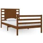 Solid pine wood bed frame honey brown 100x200 cm by vidaXL, Beds and slatted bases - Ref: Foro24-3104276, Price: 127,28 €, Di...