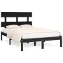 Solid black pine wood bed frame 120x200 cm by vidaXL, Beds and slatted bases - Ref: Foro24-3104672, Price: 145,97 €, Discount: %