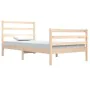 Solid pine wood bed frame 100x200 cm by vidaXL, Beds and slatted bases - Ref: Foro24-3104996, Price: 93,07 €, Discount: %