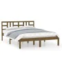 Honey brown solid wood bed frame Super King 180x200 cm by vidaXL, Beds and slatted bases - Ref: Foro24-3105423, Price: 191,31...