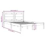 Estructura de cama de madera maciza negra 160x200 cm de vidaXL, Camas y somieres - Ref: Foro24-3105549, Precio: 213,92 €, Des...