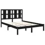 Solid black pine wood bed frame 120x200 cm by vidaXL, Beds and slatted bases - Ref: Foro24-3105599, Price: 154,80 €, Discount: %