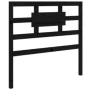 Black solid wood bed frame 100x200 cm by vidaXL, Beds and slatted bases - Ref: Foro24-3105659, Price: 120,96 €, Discount: %