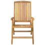 Reclining garden chairs and cushions 4 pcs solid teak wood by vidaXL, Garden chairs - Ref: Foro24-3196470, Price: 598,48 €, D...