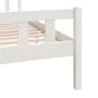 White solid wood bed frame 140x190 cm by vidaXL, Beds and slatted bases - Ref: Foro24-810660, Price: 118,70 €, Discount: %