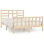 Estructura de cama madera maciza de pino 120x200 cm de vidaXL, Camas y somieres - Ref: Foro24-3107608, Precio: 115,08 €, Desc...