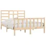 Estructura de cama madera maciza de pino 120x200 cm de vidaXL, Camas y somieres - Ref: Foro24-3107608, Precio: 115,08 €, Desc...