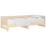 Removable sofa bed solid pine wood 2x(90x200) cm by vidaXL, Beds and slatted bases - Ref: Foro24-820252, Price: 218,13 €, Dis...