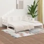 Removable sofa bed solid white pine wood 2x(90x200) cm by vidaXL, Beds and slatted bases - Ref: Foro24-820283, Price: 185,00 ...