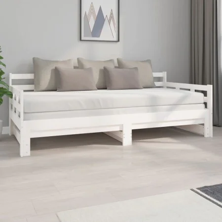 Removable sofa bed solid white pine wood 2x(90x200) cm by vidaXL, Beds and slatted bases - Ref: Foro24-820373, Price: 207,53 ...