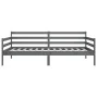 Gray solid pine wood sofa bed 90x190 cm by vidaXL, Beds and slatted bases - Ref: Foro24-814641, Price: 114,28 €, Discount: %