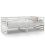 Solid white pine wood sofa bed 90x190 cm by vidaXL, Beds and slatted bases - Ref: Foro24-814650, Price: 135,16 €, Discount: %