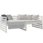 Solid white pine wood sofa bed 90x190 cm by vidaXL, Beds and slatted bases - Ref: Foro24-814650, Price: 135,16 €, Discount: %