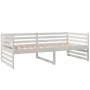 Solid white pine wood sofa bed 90x190 cm by vidaXL, Beds and slatted bases - Ref: Foro24-814650, Price: 135,16 €, Discount: %