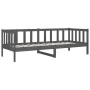 Gray solid pine wood sofa bed 80x200 cm by vidaXL, Beds and slatted bases - Ref: Foro24-814686, Price: 118,82 €, Discount: %