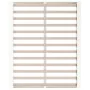 White solid wood bed frame 150x200 cm by vidaXL, Beds and slatted bases - Ref: Foro24-820672, Price: 149,81 €, Discount: %