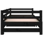 Removable sofa bed solid black pine wood 2x(80x200) cm by vidaXL, Beds and slatted bases - Ref: Foro24-814698, Price: 163,13 ...