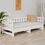 Removable sofa bed solid white pine wood 2x(90x200) cm by vidaXL, Beds and slatted bases - Ref: Foro24-820772, Price: 158,46 ...