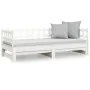 Removable sofa bed solid white pine wood 2x(90x200) cm by vidaXL, Beds and slatted bases - Ref: Foro24-820772, Price: 158,46 ...