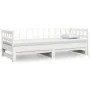 Removable sofa bed solid white pine wood 2x(90x200) cm by vidaXL, Beds and slatted bases - Ref: Foro24-820772, Price: 158,46 ...