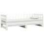 Removable sofa bed solid white pine wood 2x(90x200) cm by vidaXL, Beds and slatted bases - Ref: Foro24-820772, Price: 158,46 ...