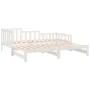 Removable sofa bed solid white pine wood 2x(80x200) cm by vidaXL, Beds and slatted bases - Ref: Foro24-820737, Price: 153,59 ...