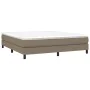 Taupe gray fabric bed frame 160x200 cm by vidaXL, Beds and slatted bases - Ref: Foro24-3120528, Price: 115,65 €, Discount: %