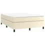 Cream synthetic leather bed frame 140x200 cm by vidaXL, Beds and slatted bases - Ref: Foro24-3121049, Price: 130,14 €, Discou...