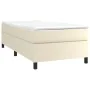 Cream synthetic leather bed frame 90x190 cm by vidaXL, Beds and slatted bases - Ref: Foro24-3121019, Price: 97,57 €, Discount: %