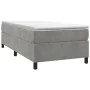 Light gray velvet bed frame 90x200 cm by vidaXL, Beds and slatted bases - Ref: Foro24-3121096, Price: 91,13 €, Discount: %