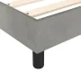 Light gray velvet bed frame 90x200 cm by vidaXL, Beds and slatted bases - Ref: Foro24-3121096, Price: 91,13 €, Discount: %