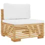 9-piece garden furniture set and solid teak wood cushions by vidaXL, Garden sets - Ref: Foro24-3100873, Price: 1,00 €, Discou...