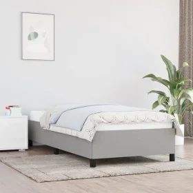 Light gray fabric bed frame 80x200 cm by vidaXL, Beds and slatted bases - Ref: Foro24-347018, Price: 90,53 €, Discount: %