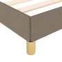 Taupe gray fabric bed frame 120x200 cm by vidaXL, Beds and slatted bases - Ref: Foro24-346806, Price: 110,61 €, Discount: %