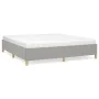 Light gray fabric bed frame 160x200 cm by vidaXL, Beds and slatted bases - Ref: Foro24-347173, Price: 145,76 €, Discount: %