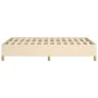 Cream fabric bed frame 120x200 cm by vidaXL, Beds and slatted bases - Ref: Foro24-347154, Price: 119,87 €, Discount: %